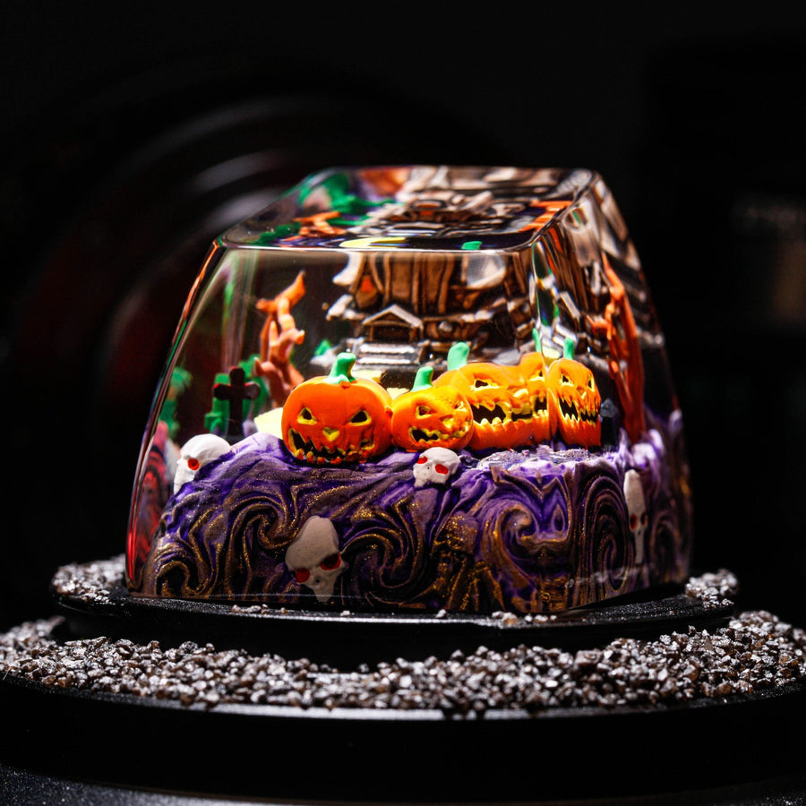 Halloween Keycaps – Halloween Jack-o'-Lantern Artisan Keycap
