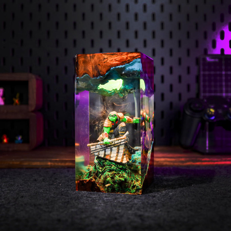 Teenage Mutant Ninja Turtles Lamps – Teenage Mutant Ninja Turtles Michelangelo Mossy Resin Lamp