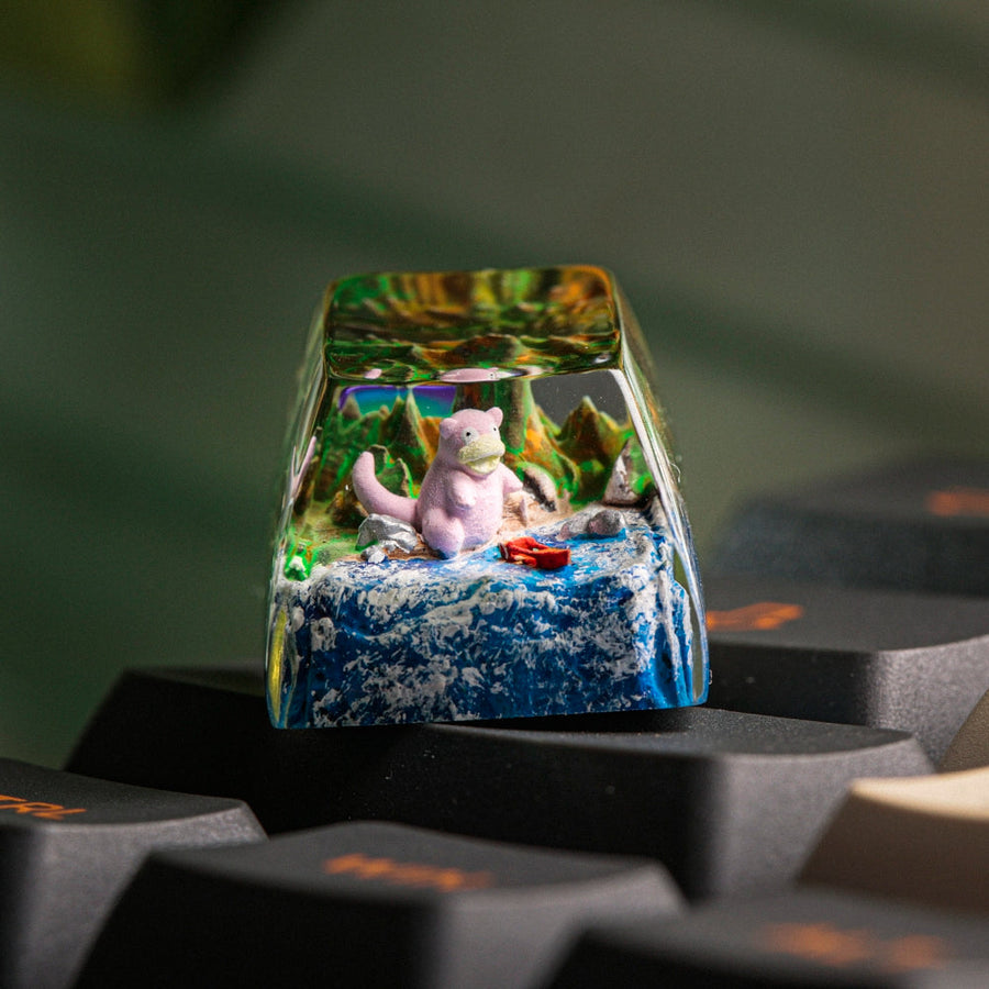 Artisan Keycaps – Slowpoke Waterside Pokemon Artisan Keycap