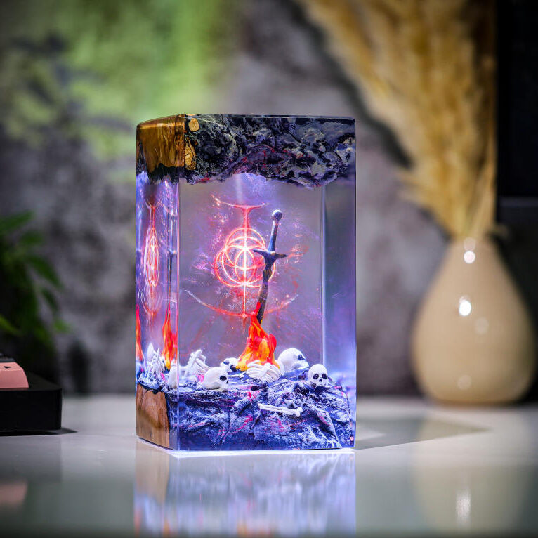 Dark Souls Lamps – Bonfire Resting Place Dark Souls Resin Lamp