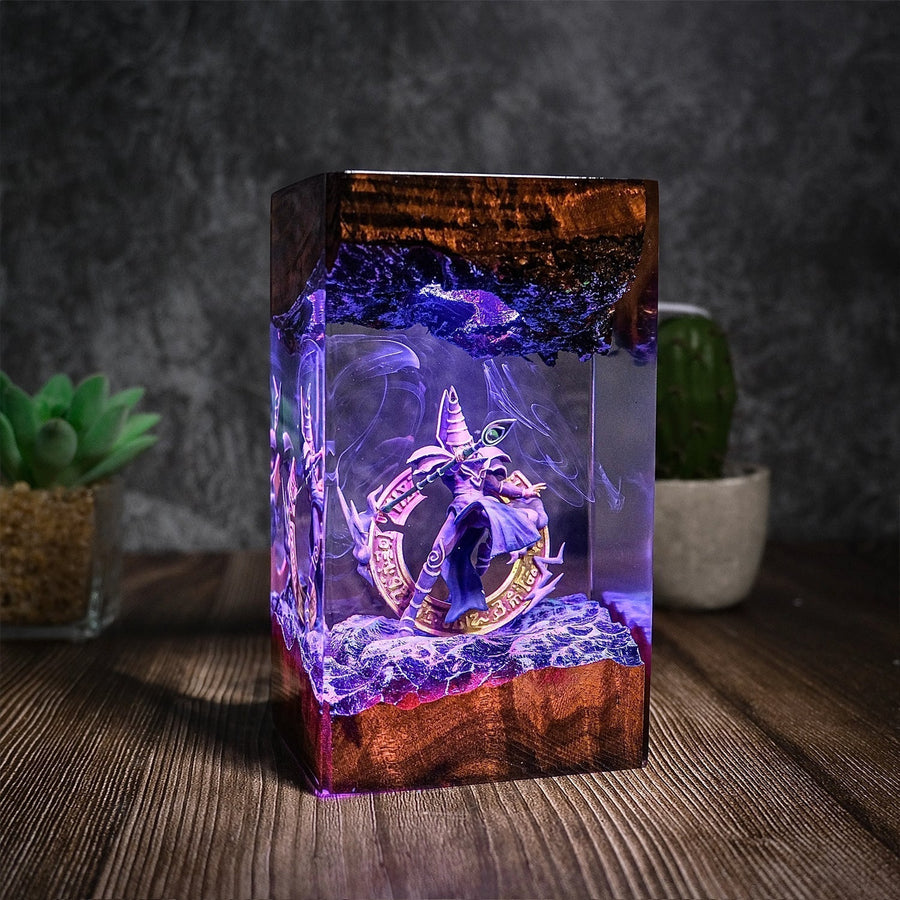 Yu-Gi-Oh Lamps – Dark Magician Purple Magic Circle Yu-Gi-Oh Resin Lamp