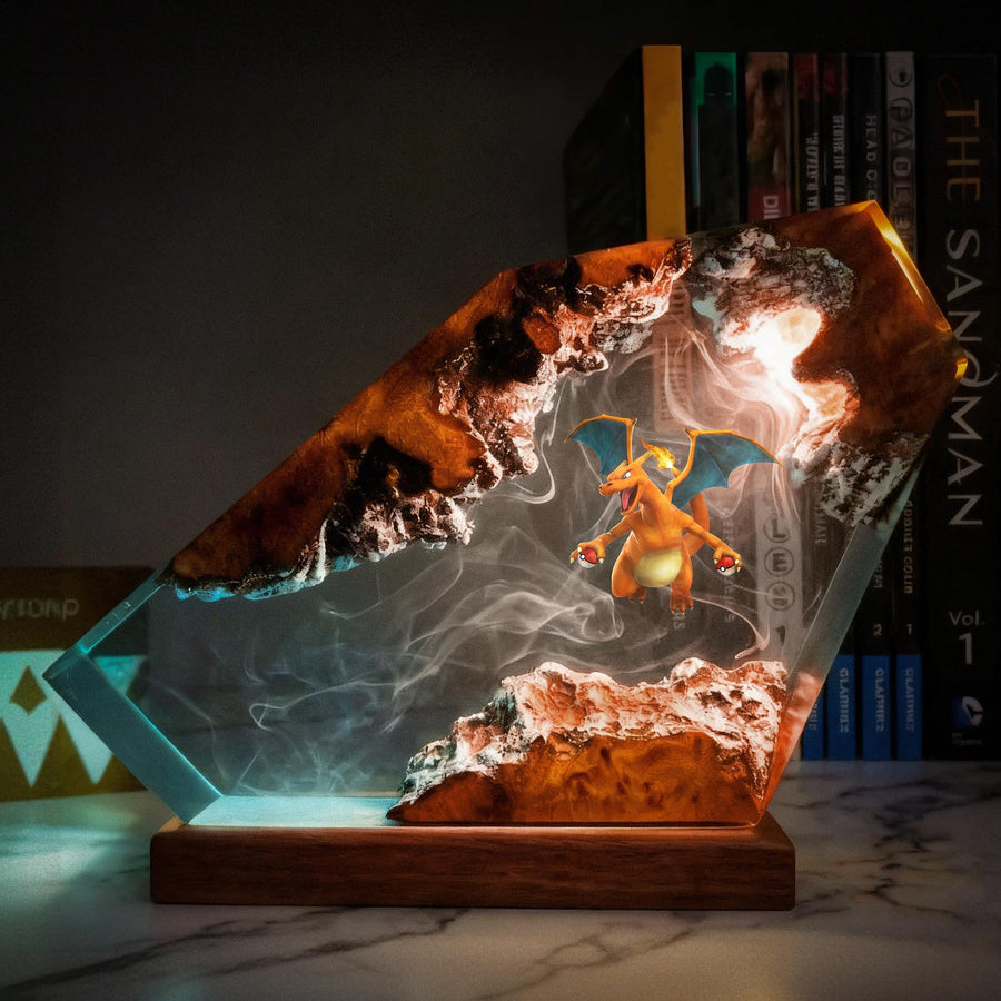 Pokemon Lamps & Night Lights – Dragon Charizard Pokemon Resin Lamp