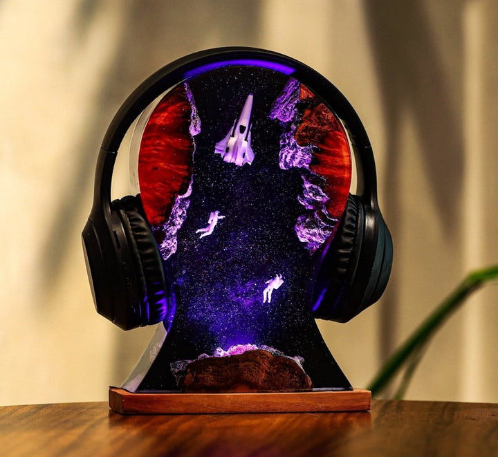 Astronaut Galaxy Headphone Stand