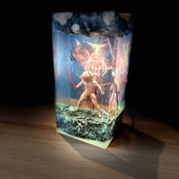 Let Me Solo Her Red Sigil Elden Ring Resin Lamp