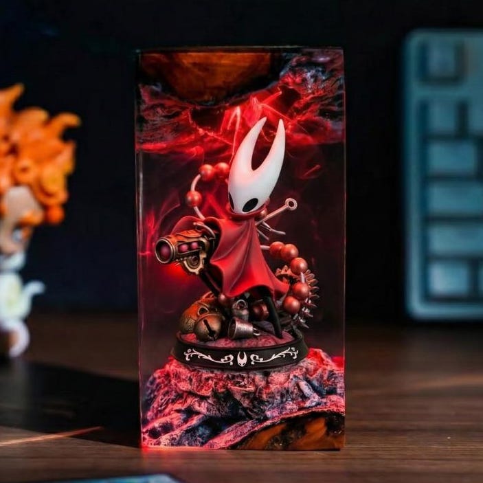 Hornet Hollow Knight: Silksong Resin Lamp – hand-painted LED night light