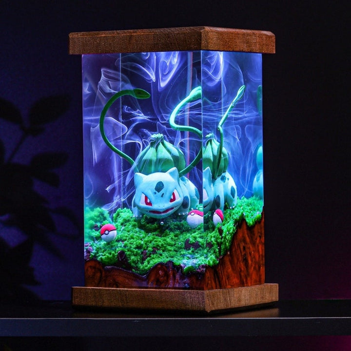 Bulbasaur Blue Mist Pokemon Resin Lamp