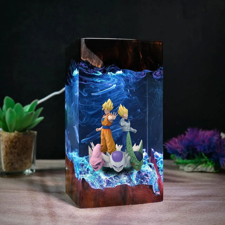 Goku vs Vegeta Super Saiyan Dragon Ball Resin Lamp