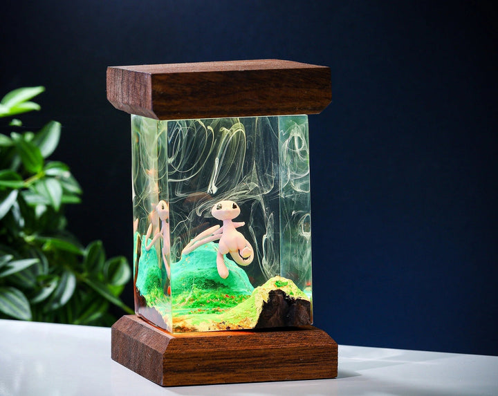 Mew Pokemon Resin Lamp