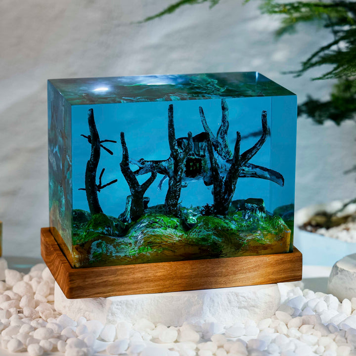 Ancient Dinosaur Resin Diorama Lamp