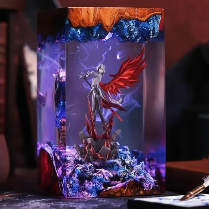 Arlecchino Genshin Impact Resin Lamp