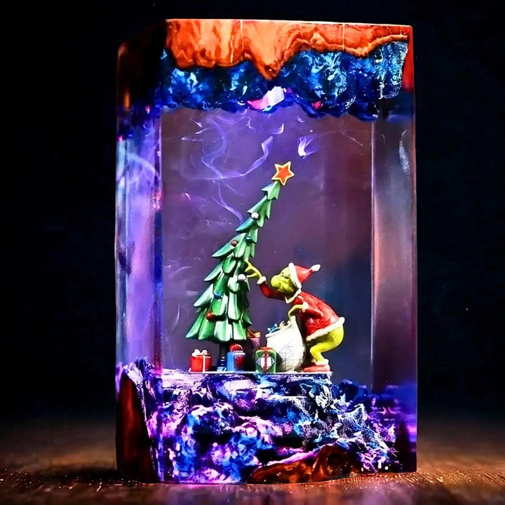 Grinch Resin Lamp
