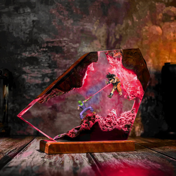 Piccolo & Goku vs Raditz Dragon Ball Z Resin Lamp