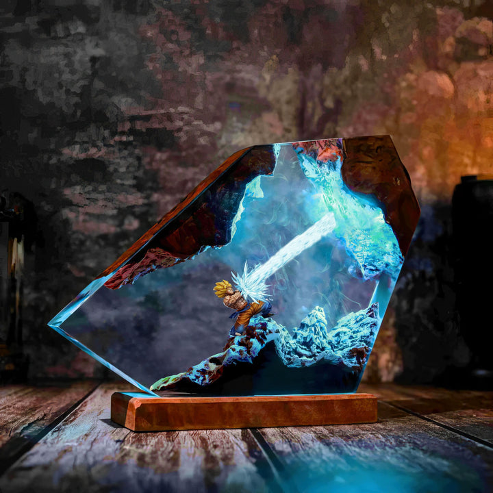 Son Goku Super Saiyan Kamehameha Dragon Ball Resin Lamp