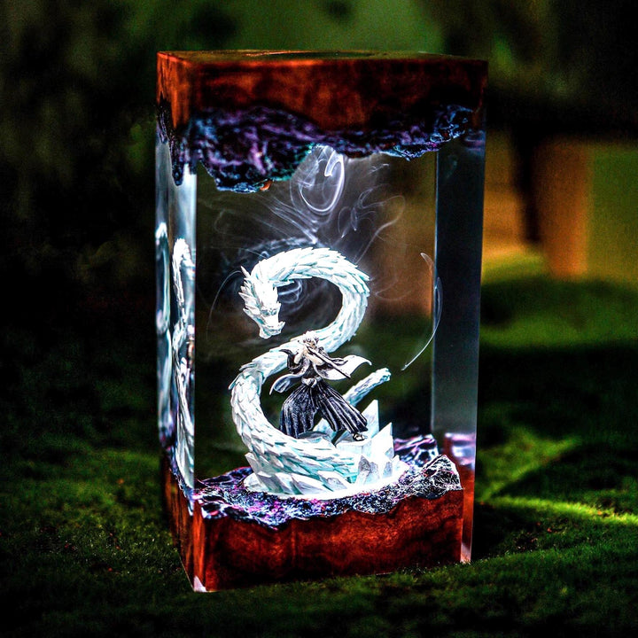 Hitsugaya Toshiro Bleach Resin Lamp – hand-painted LED night light