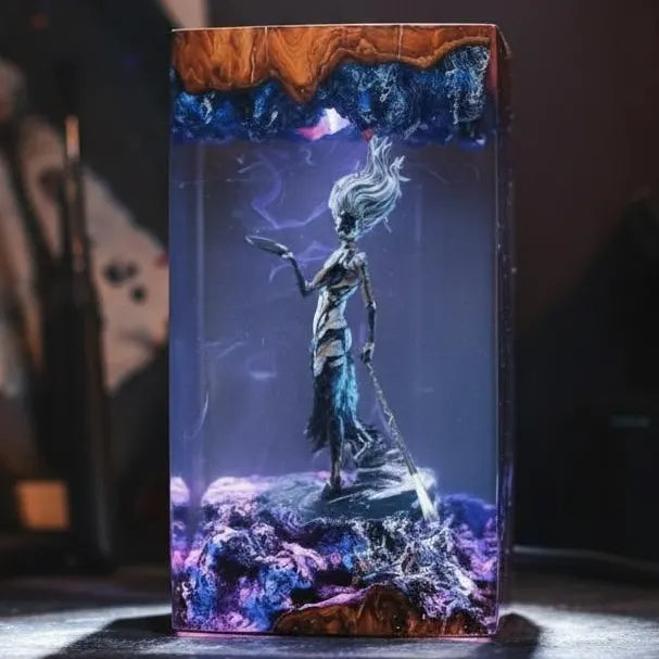 Paintress Blue Mist Clair Obscur: Expedition 33 Resin Lamp