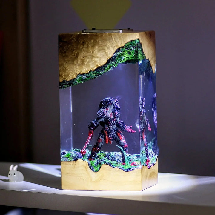 Predator Hunter Resin Lamp