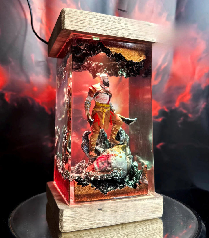 Kratos God of War Resin Lamp