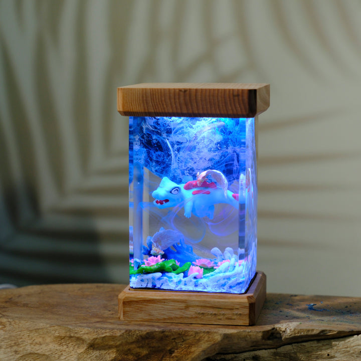 Totodile Blue Lagoon Pokemon Resin Lamp