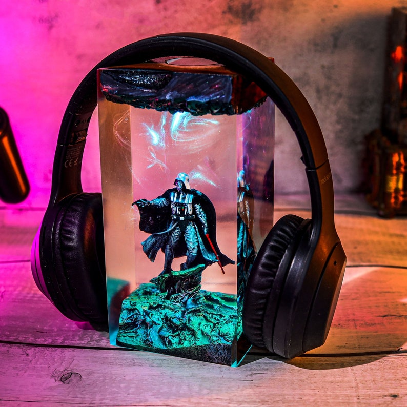 Star Wars Lamps – Darth Vader Teal Mist Star Wars Resin Lamp