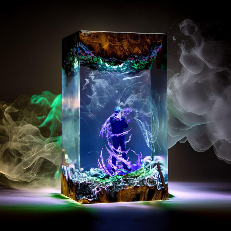 Jujutsu Kaisen Lamps – Gojo Satoru Purple Aura Jujutsu Kaisen Resin Lamp