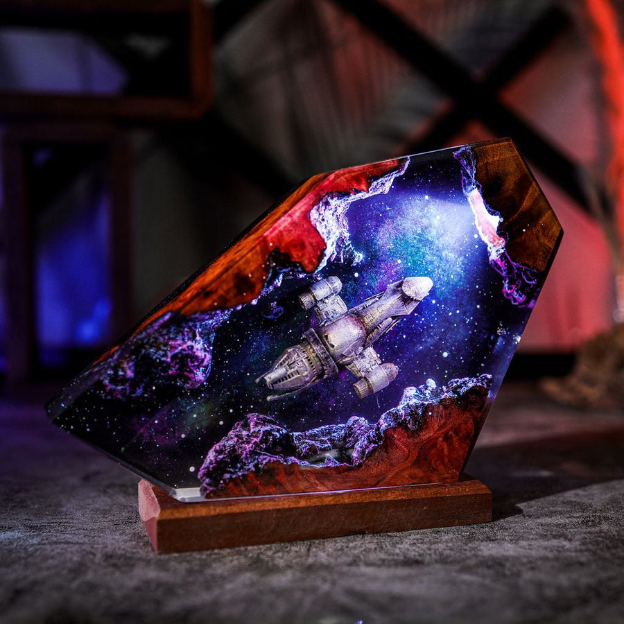 Aurora & Galaxy Lamps – Serenity Firefly Class Vessel Resin Lamp
