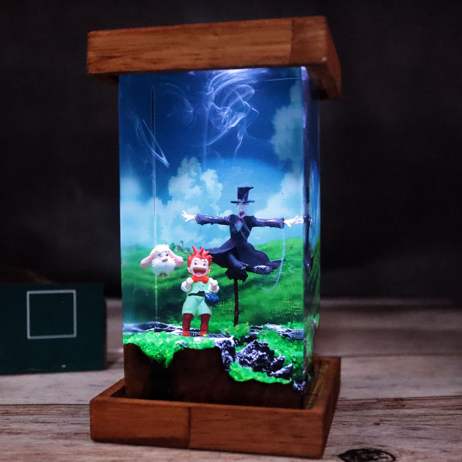 Howl’s Moving Castle Lamps – Markl, Heen, Turnip Head Howl's Moving Castle Resin Lamp
