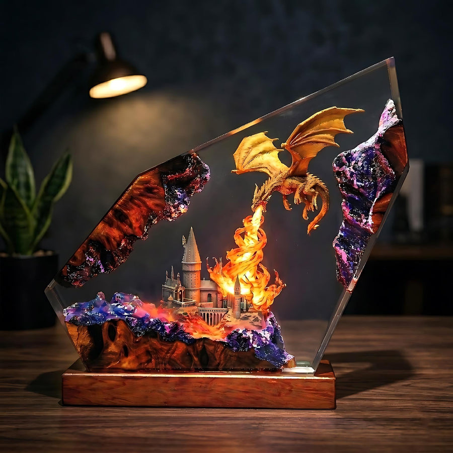 Dragon Lamps – Fire Breathing Dragon Resin Lamp
