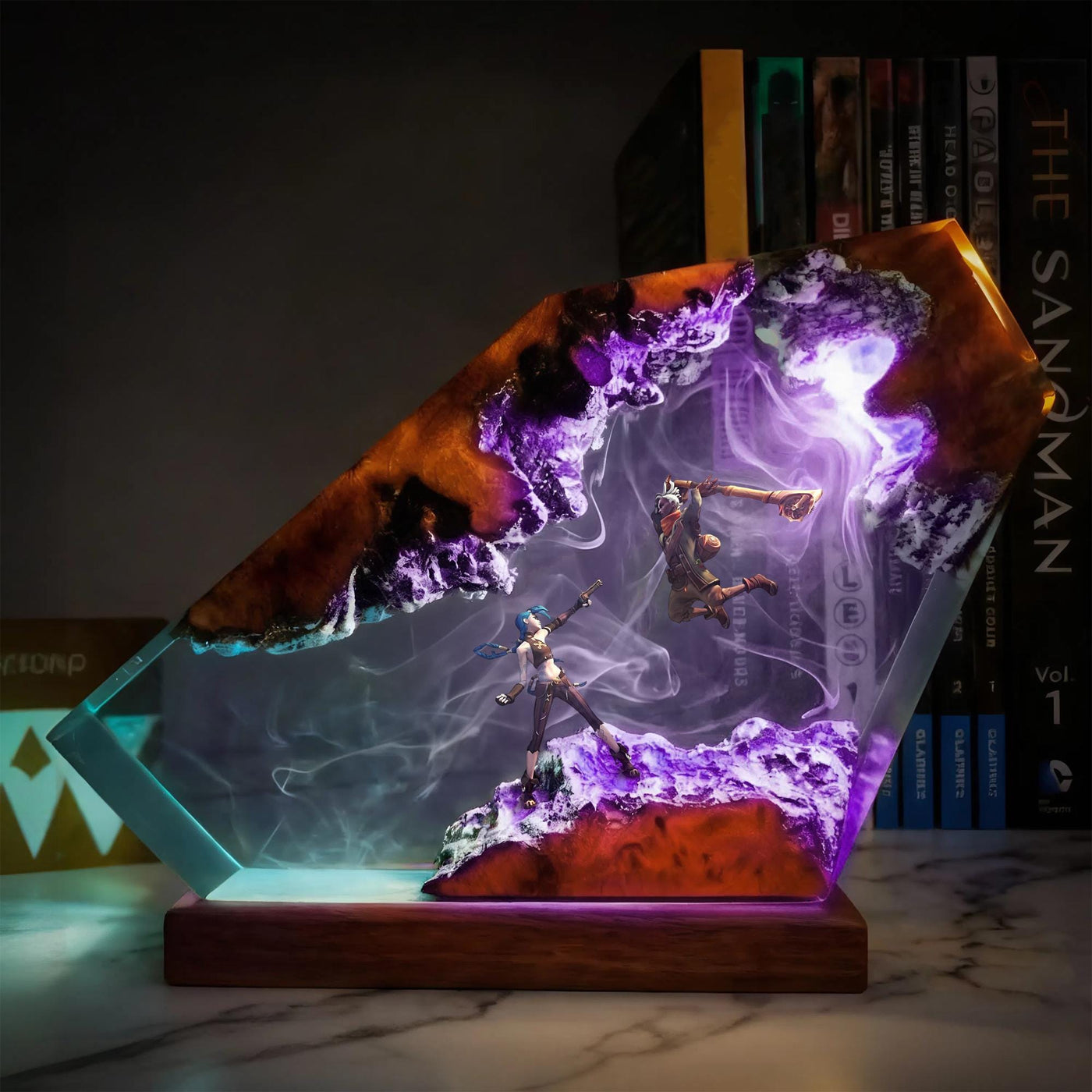 Jinx Vs Ekko Arcane Resin Lamp – Luxdesin