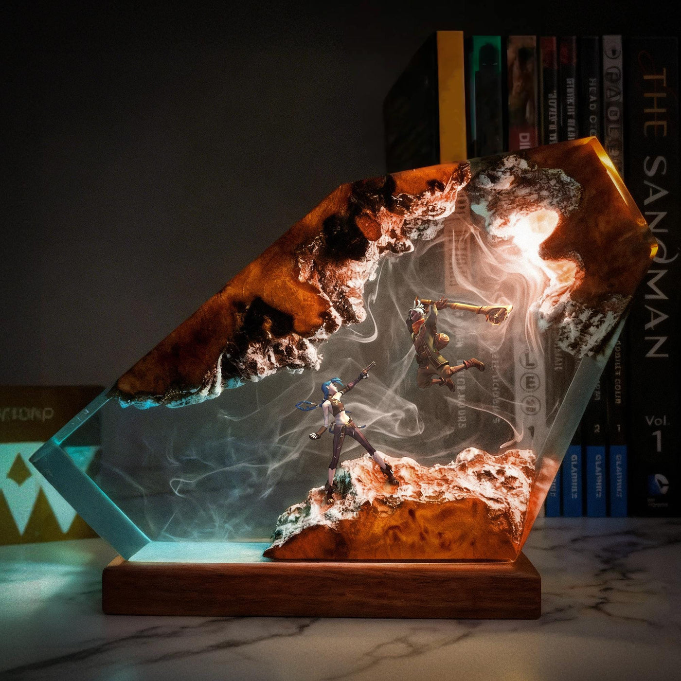 Jinx Vs Ekko Arcane Resin Lamp – Luxdesin